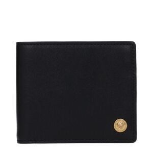 Versace Black Leather Men's Wallet
